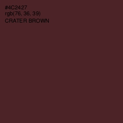 #4C2427 - Crater Brown Color Image